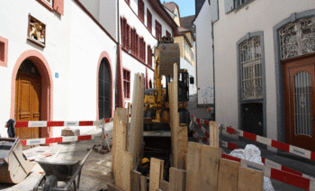 Bagger in der Schlüsselberg